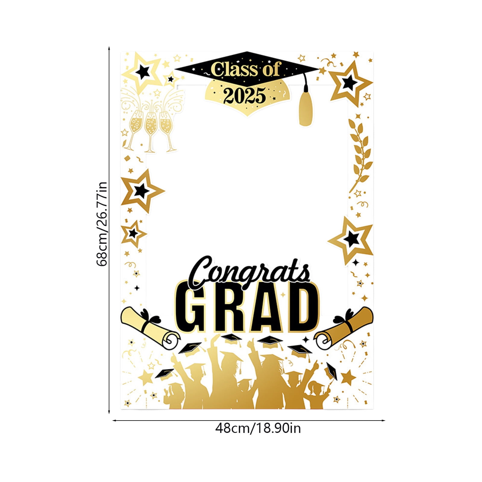 COM1950s Graduation Photo Booth Props, Large 26.77x18.9 Inches Graduation  Party Decorations 2025 with Photo Frame for Graduation Ceremony,  Commencement Party Supplies for Senior Graduates - Walmart.ca