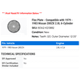 thumbnail image 2 of Flex Plate - Compatible with 1979 - 1983 Nissan 280ZX 2.8L 6-Cylinder 1980 1981 1982, 2 of 2