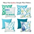 thumbnail image 5 of Marine Seahorse Square 18" x 18" Throw Pillow Cover, 5 of 6