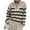 C-White45, variant on JIAYUE Knit Sweater For Women Striped Long Sleeve Drop Shoulder Collared Relaxed Fit Half Zip Pullover For Women Cozy Elegant Homewear