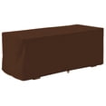 thumbnail image 1 of Cubierta de Caja de Cubierta Caja de Almacenamiento al Aire Libre Jardín Impermeable a Prueba de Rayos UV Cubierta de Caja de Cubierta Caja de Almacenamiento Cubierta Protectora 123x62x55cm(café), 1 of 11