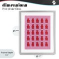 thumbnail image 4 of Stupell Industries Contemporary Red Gummy Bears on Pink Gray Framed Print Under Glass, 17 x 21, by LISH Creative, 4 of 8
