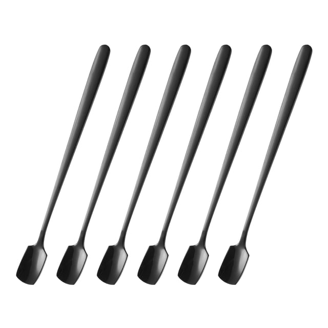 6 piezas de cucharas de espresso de 5.9 pulgadas de acero inoxidable en tono rosa dorado