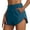 Blue, variant on Dolphin Split Workout Shorts Women - 4" Lightweight Quick Dry Athletic High Waisted Mesh Liner Gym Running Yoga Comfort Flex