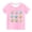 Pink, variant on Kids Easter Eggs Print Short Sleeve Top Round Neck Comfortable T-shirt for Toddler Boys Girls