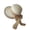 White, variant on Noric Women's Wide Brim Sun Hat Summer Beach UV Protection with Big Bow Roll Up Edge Straw Hat