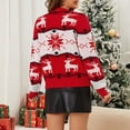 thumbnail image 5 of shqvo Christmas Sweaters for Women Funny Pattern Cute Xmas Long Sleeve Tops Casual Loose Christmas Knit Tops Womens 2025 Blouse Winter Fall, 5 of 9