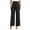 Black, variant on Kaemgyyd Women's Work Pants Elegant Pleated Business High Waisted Dress Pants Fashion Wide Leg Trouser with Belt