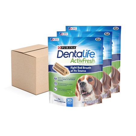 UPC: 0017800183864 | Purina DentaLife ActivFresh Dog Dental Treats for Small & Medium Dogs Honey Dental Chews 30 Ct (3 Pack)