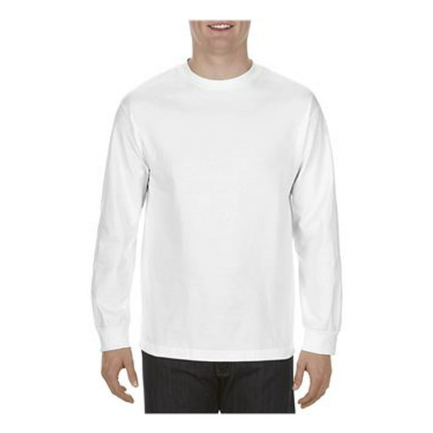 Alstyle - ALSTYLE Heavyweight Long Sleeve T-Shirt 1904 White XL