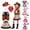 Brown_#01, variant on Kids Cowgirl Costume for Girls Western Dress Up Outfit with Hat Bandana Vest Halloween Party Cosplay 3-8Y