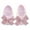 Pink, variant on Newborn Baby Girl Flats with Bowknot Valentines Day Heart Print Soft Sole Infant Princess Dress Crib Shoes Non-Slip for First Walkers