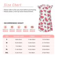 thumbnail image 3 of Balery Watermelon Camisón de princesa para niñas, pijama de algodón con mangas abullonadas, suave y bonito.-Medium, 3 of 6