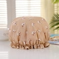 thumbnail image 1 of Shower Cap, Shower Caps for Women, Double Waterproof Layers Bathing Shower Hat Hair Protection EVA Shower Caps Reusable, 1 of 5