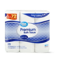 Great Value Premium Bath Tissue, 18 Mega Rolls