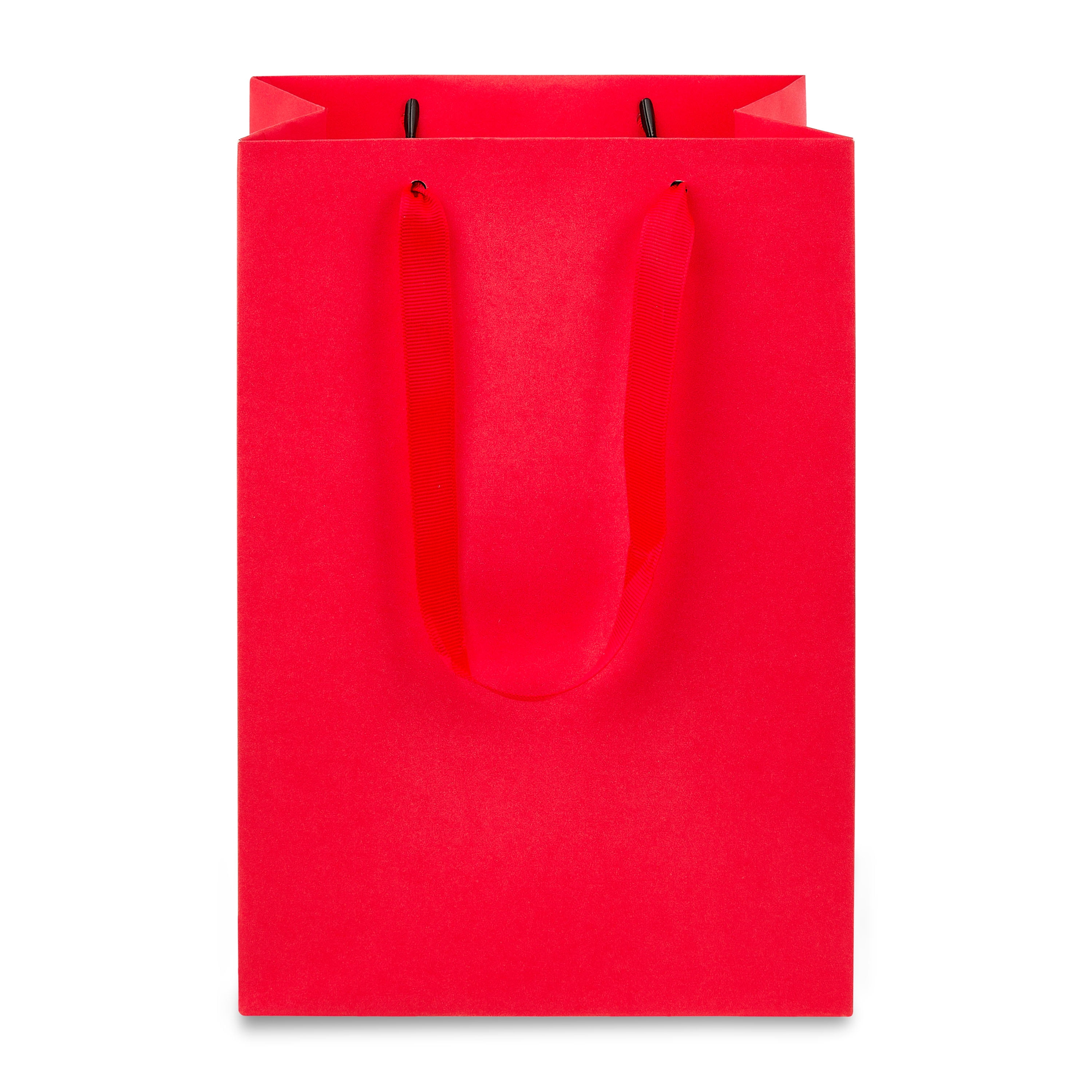 Large Red Gift Bags, 7" x 10", 3 Count, by Way To Celebrate