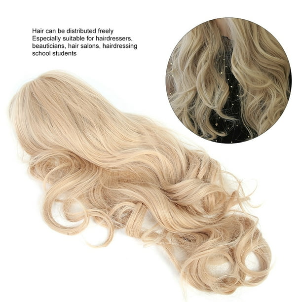 Peluca Dorada, Peluca Duradera Elegante Para Mujer, Peluca Rizada Larga, Pelucas Sintéticas, Peluca De Fibra De Alta Temperatura, Pelucas Sintéticas Para Mujer