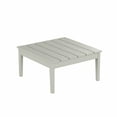 thumbnail image 2 of WestinTrends Ashore Outdoor Coffee Table, 32 Inch All Weather Poly Lumber Adirondack Patio Coffee Table Square Low Table, Sand, 2 of 5