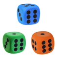 thumbnail image 1 of YWIYIUD 3PCS 3.15inch Soft and Practical CubeShaped Dice Educational Toys Reusable Giant Dice with Number Dots for Math Learning Party Classroom and School Supplies, 1 of 8