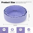 thumbnail image 3 of Brush Holder & Bowl Cleaning Tool, Purple, 1 Piece - Makeup Brush Cleaner Mat with Drying Rack Silicone Makeup Brush Cleaning Mat Scrubber Bowl Make up Brush Cleaner Pad for Cosmet Makeup Organizers, 3 of 7
