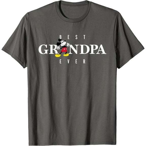 Mickey Mouse Thumbs Up Best Grandpa Ever Father’s Day DTG Print Unisex T-Shirt