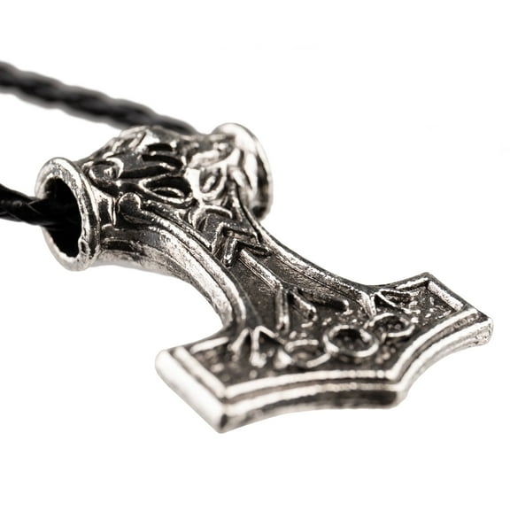 Norse Thor’s Hammer Nordic Viking Necklace Vintage Pendant