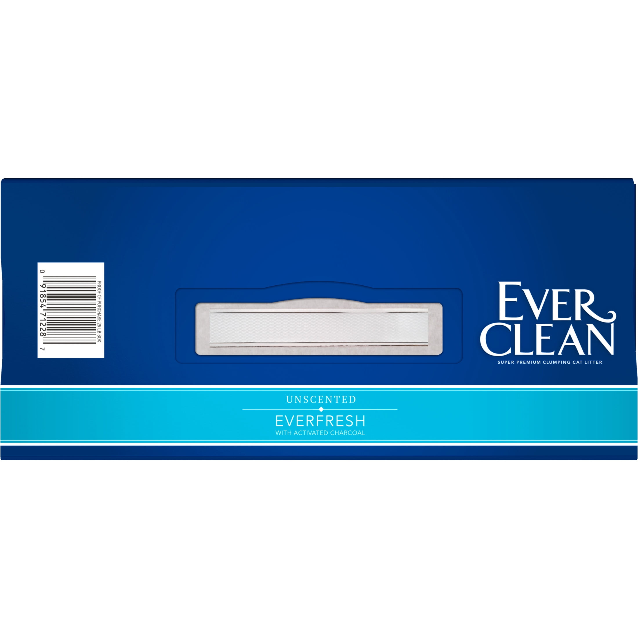 Ever Clean Ever Fresh Litter with Activated Charcoal Clumping Cat Litter, Unscented, 25 Pounds
