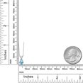 thumbnail image 6 of Gem Stone King 14K White Gold Sky Blue Topaz Pendant Necklace for Women | 1.32 Cttw | Gemstone November Birthstone | Pear Shape 8X6MM | With 18 inch Chain, 6 of 6