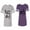Men Heather / Women Purple, variant on If Lost Return To Mary I am Mary Unisex Couple Matching Cotton Jersey style T-Shirt Contrasting stripes on sleeves (Men Heather / Women Black) (Men S / Women S)