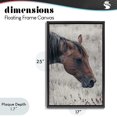 thumbnail image 4 of Stupell Industries Rustic Lodge Mother Horse Grazing in Meadow Black Floating Frame Canvas Art, 17 x 25, by Nathan Larson, 4 of 8