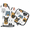 Multicolor 2, variant on CURLYOOT Pig Kawaii Oven Mitts and Pot Holders Sets of 2, Non-Slip Washable Hot Pads and Oven Gloves for Kitchen Cooking Baking