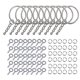thumbnail image 1 of Llavero de acrílico 220pcs con anillos de cadena de pines de tornillo para manualidades de llavero de bricolaje , plata, 1 of 6