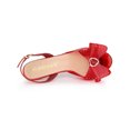 thumbnail image 4 of BLISSFUL STEP Women's Slingback Rhines Open Toe Stiletto Heels Sandals Clear Red 9.5, 4 of 7