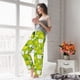 thumbnail image 5 of Balery Green Apple Pantalones de pijama para mujer, pijamas ultraligeros, pantalones de estar por casa-Large, 5 of 6