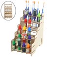 thumbnail image 3 of Module Pigment Bottle Rack Epoxy Tool Multi-Layer Wooden Stand Holder Holes-13.8x21.2x22cm, 3 of 8