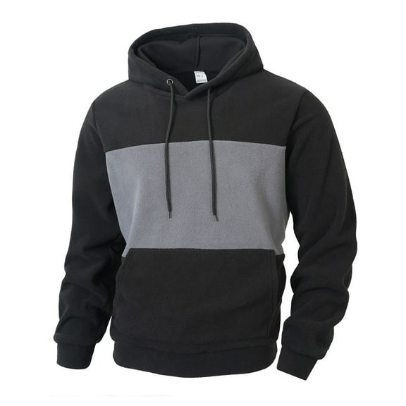 sususu Hoodies for Men 4Xl Color Hoodie Autumn Winter Fashionable Pullover Sweatshirt Casual Streetwear Comfortable Soft For Daily Wear,Grey,S