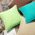 thumbnail image 5 of Phantoscope Outdoor Waterproof Decorative Throw Pillow for Patio, 18" x 18", Turquiose, 2 Pack, 5 of 6