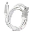 thumbnail image 1 of Cable de Carga Rapida Moreka CB-054 4 en 1 65W USB A y Tipo C y Lightning 1.2 Metros Trenzado, 1 of 2