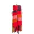 thumbnail image 2 of Fashion Plaid Blanket Scarf Women Long Scarves Warm Winter Checked Shawl Red, 2 of 7
