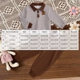 thumbnail image 5 of Nwiuh Baby Girl Clothes Infant Toddler Girls Fall Winter Outfits Sweatshirts Clothing Set 3 6 12 18 24 Month 2T 3T (Coffee, 2-3 Years), 5 of 9