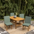 thumbnail image 4 of ARDEN 4-Pack earthFIBER Outdoor Patio Dining Chair Cushion, 20x44, Rain-Proof Seat Pad, Fade-Resistant Outdoor Cushion Sage Green Texture, 4 of 10