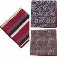 thumbnail image 2 of Luxurys Men's Handkerchief Hankies Polyester Hanky Business Pocket Square Chest Towel, 2 of 8