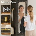 thumbnail image 6 of Cyehnenx Armoire Wardrobe Closet, 69.5" H Wood Bedroom Armoires Cabinet with Mirror Door and 3 Drawers, Clothing Storage Cabinet with Hanging Rod & Sensor Light for Bedroom, Rustic Brown (Left), 6 of 8