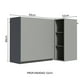 thumbnail image 2 of Alacena Gabinete Superior De Esquina Cocina Madesa Nice GG, 2 of 10