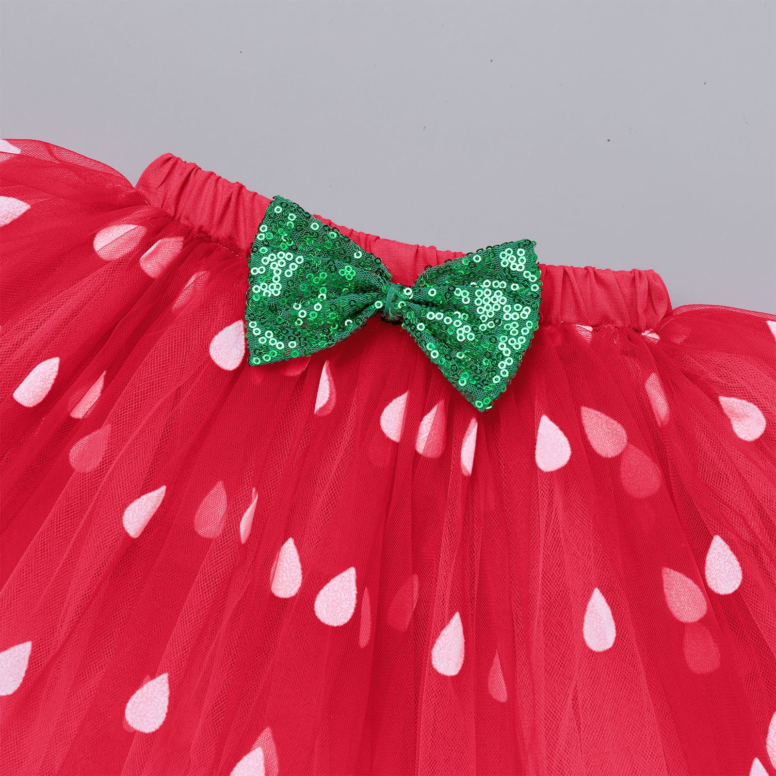 IBTOM CASTLE Baby Girls Strawberry 1/2 1st 2nd 3rd Birthday Outfit Romper Tutu Skirt Headband Leg Warmers for Cake Smash Photo Shoot 6 Months Red Strawberry - 1/2 Birthday