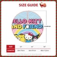 thumbnail image 5 of Lsque Sanrio Print Christmas Tree Skirt with Ties and Velcro,Xmas Holiday Decorations, Adjustable Tree Skirt-48", 5 of 6