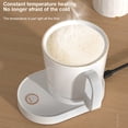 thumbnail image 2 of 55℃ Constant Temperature Smart Coffee Warmer with Wireless Charging Base - Ceramic & Stainless Steel Heating Pad for Milk, Beverages - 15W Max Power, Type C Port, Includes Cup, Lid, USB Cable &, 2 of 6