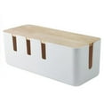 thumbnail image 1 of Caja de madera para guardar cables de alimentación y enchufes rectangular, 1 of 7