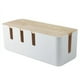 thumbnail image 1 of Caja de madera para guardar cables de alimentación y enchufes rectangular, 1 of 7