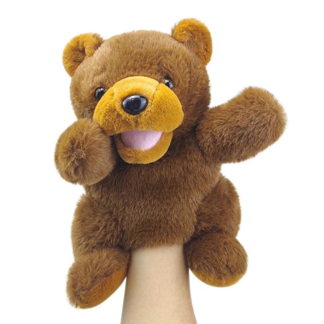 Hand Puppet Bear Puppet, 10ft Animal Hand Puppet for Kids with Movable Mouth